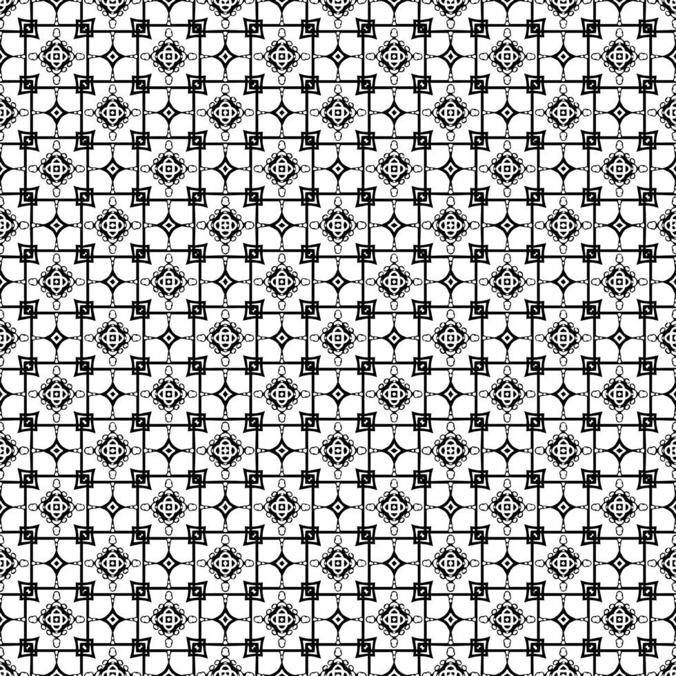 Black and white seamless pattern texture. Greyscale ornamental graphic design. vector