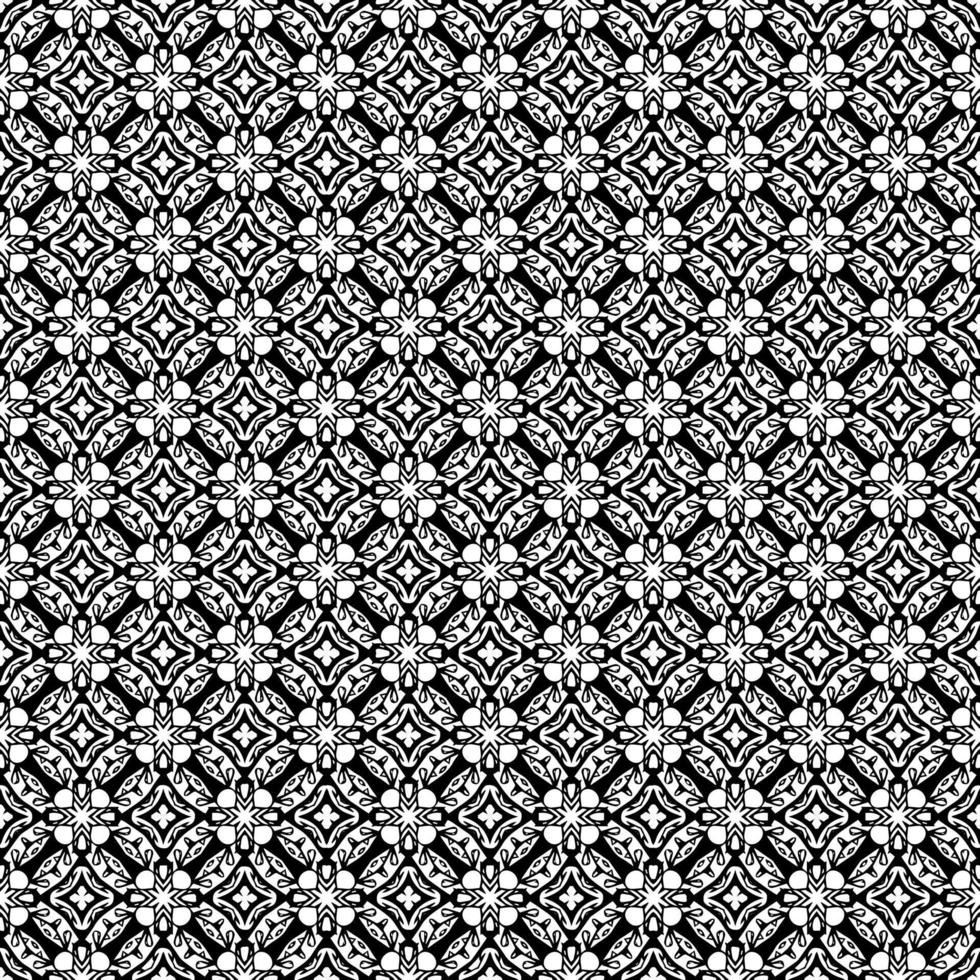 Black and white seamless pattern texture. Greyscale ornamental graphic design. vector