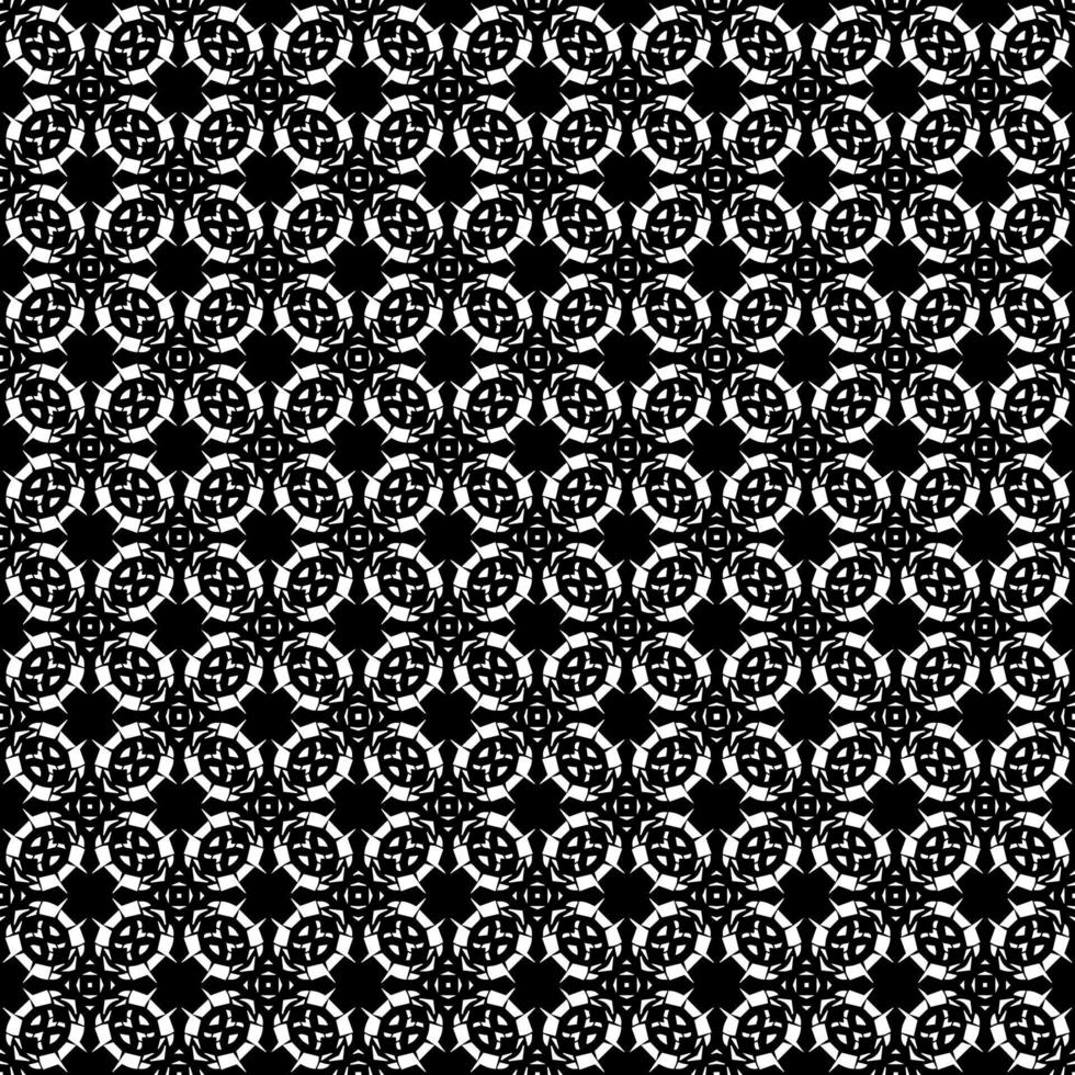 Black and white seamless pattern texture. Greyscale ornamental graphic design. vector