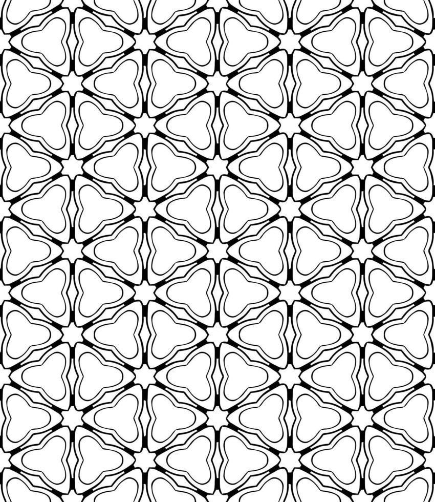 Black and white seamless abstract pattern. Background and backdrop. Grayscale ornamental design. vector