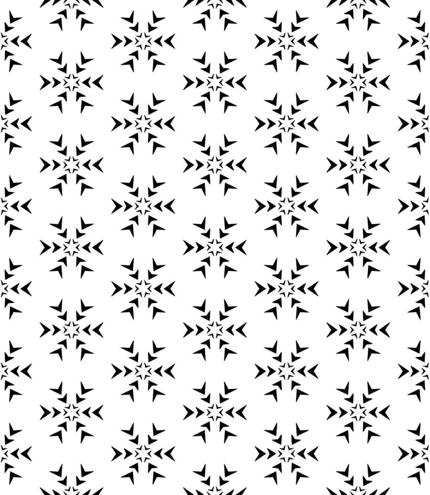 Black and white seamless abstract pattern. Background and backdrop. Grayscale ornamental design. vector