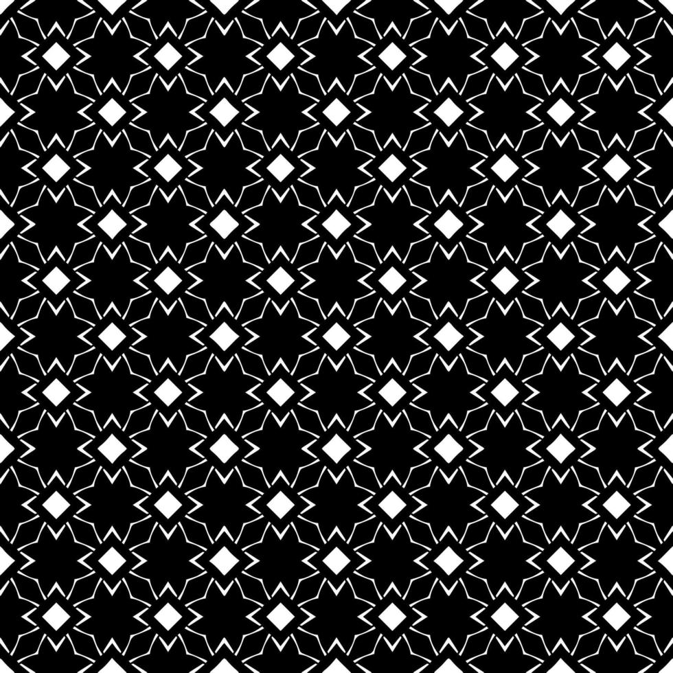 Black and white seamless pattern texture. Greyscale ornamental graphic design. vector