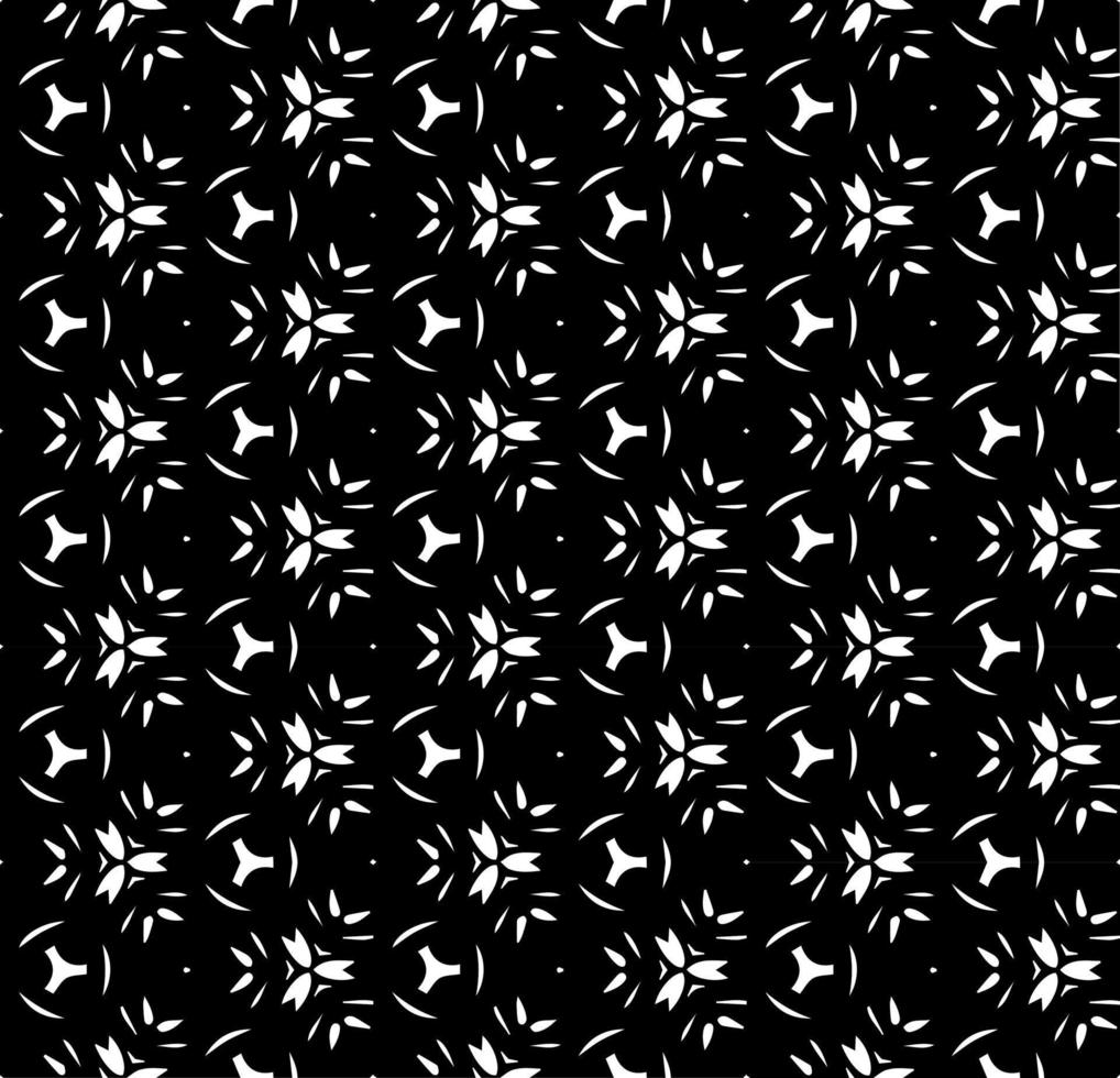 Black and white seamless abstract pattern. Background and backdrop. Grayscale ornamental design. Mosaic ornaments. Vector graphic illustration.