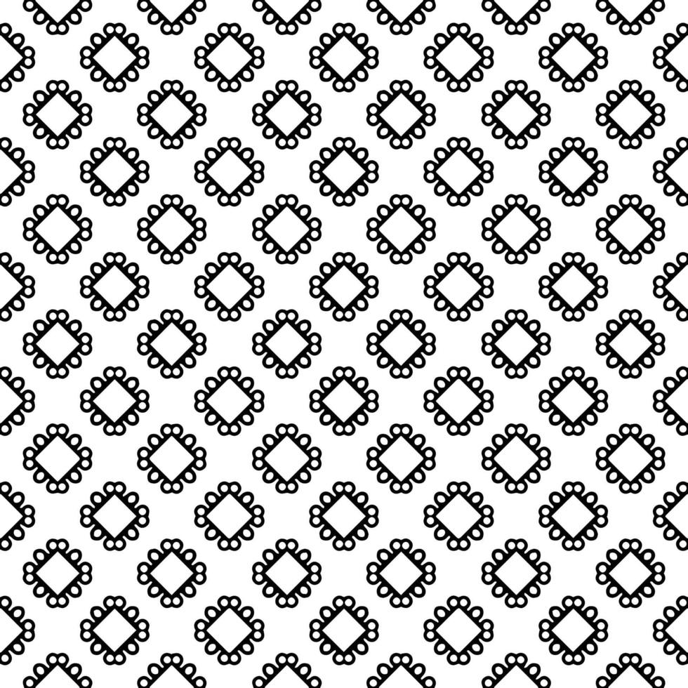 Black and white seamless pattern texture. Greyscale ornamental graphic design. vector