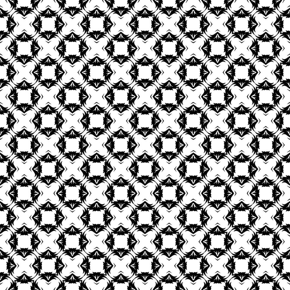 Black and white seamless pattern texture. Greyscale ornamental graphic design. vector