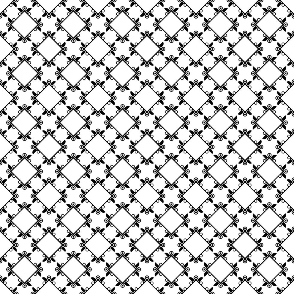 Black and white seamless pattern texture. Greyscale ornamental graphic design. vector