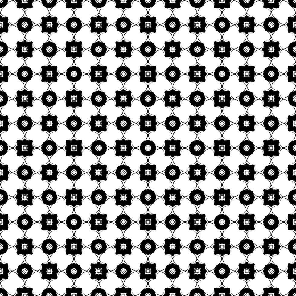 Black and white seamless pattern texture. Greyscale ornamental graphic design. vector