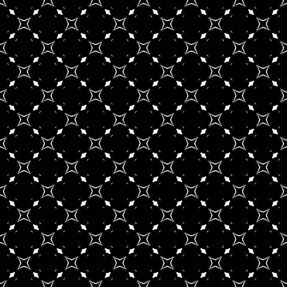Black and white seamless pattern texture. Greyscale ornamental graphic design. vector
