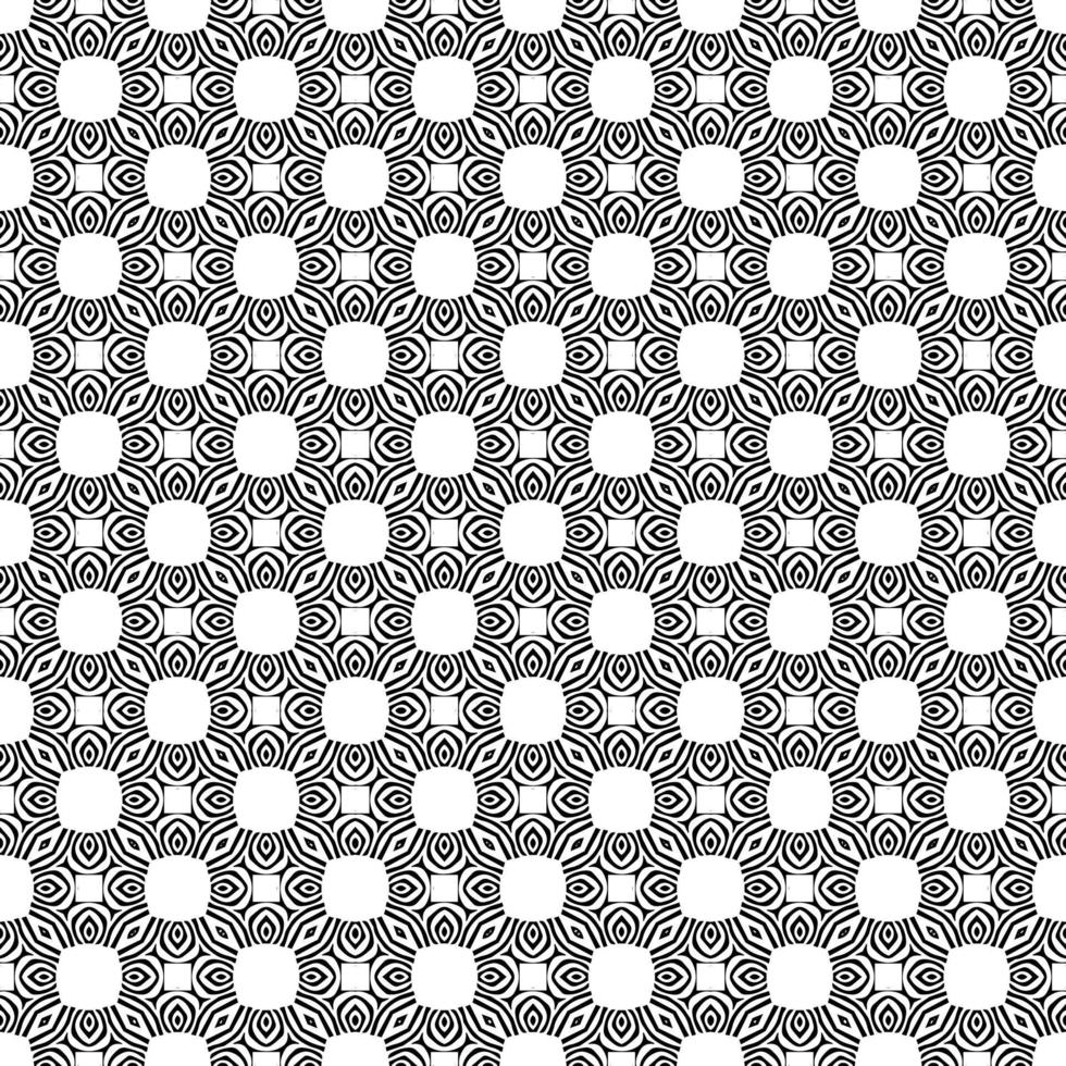 Black and white seamless pattern texture. Greyscale ornamental graphic design. vector