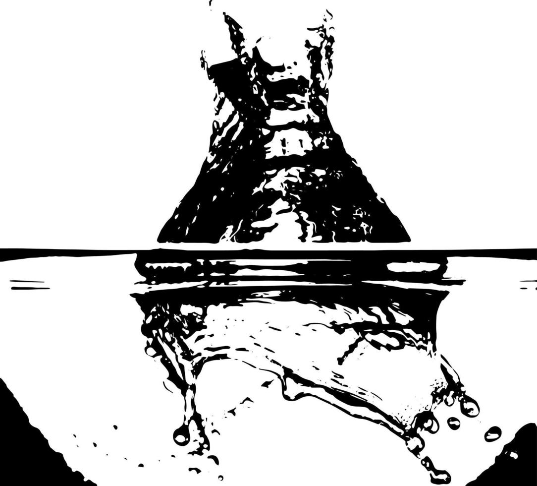 Rustic splash vector texture. Abstract background. Weathered surface and shape. Dirty and damaged backdrop.