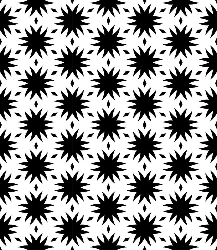 Black and white seamless abstract pattern. Background and backdrop. Grayscale ornamental design. vector