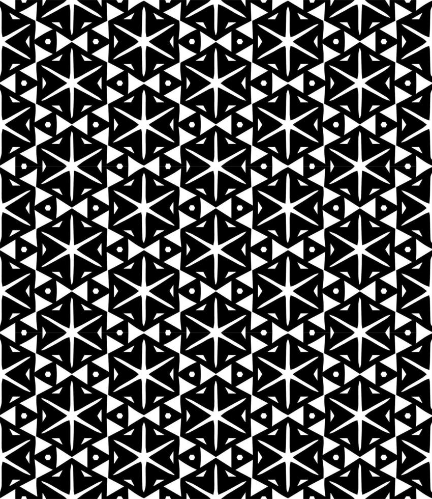 Black and white seamless abstract pattern. Background and backdrop. Grayscale ornamental design. vector