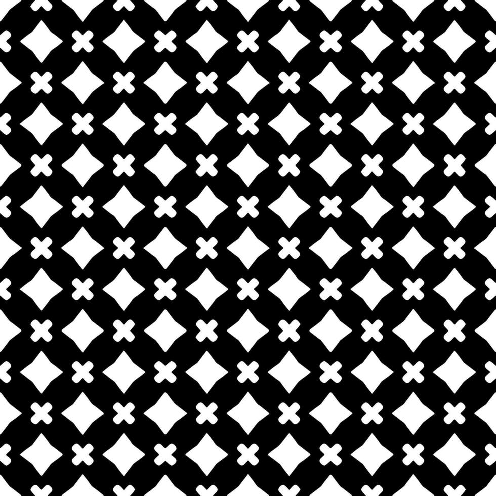 Black and white seamless pattern texture. Greyscale ornamental graphic design. vector