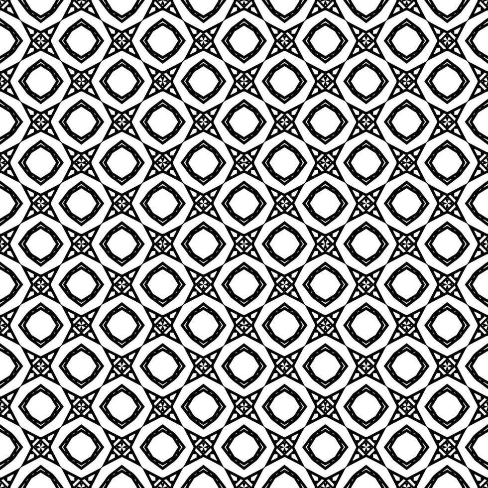 Black and white seamless pattern texture. Greyscale ornamental graphic design. vector