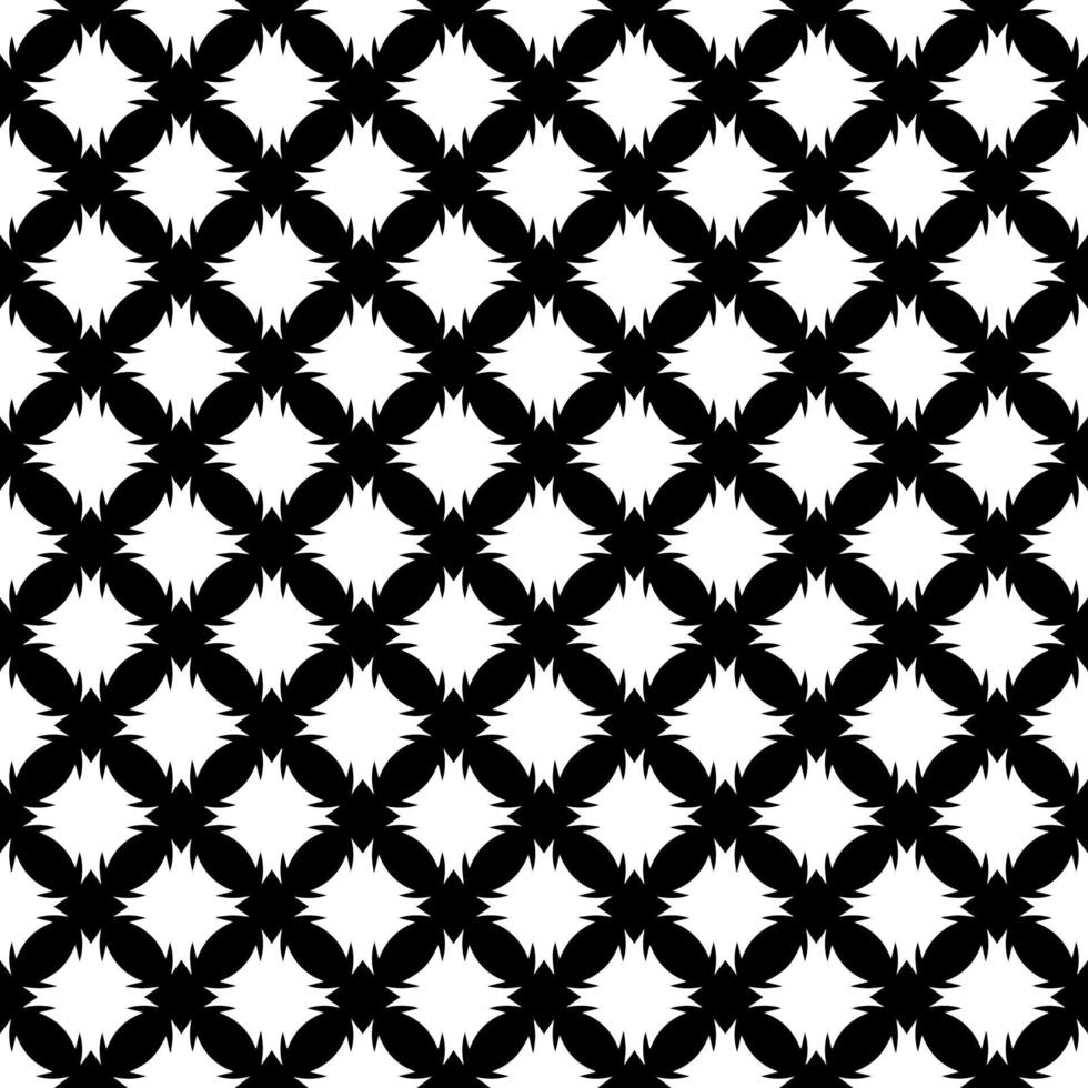 Black and white seamless pattern texture. Greyscale ornamental graphic design. vector