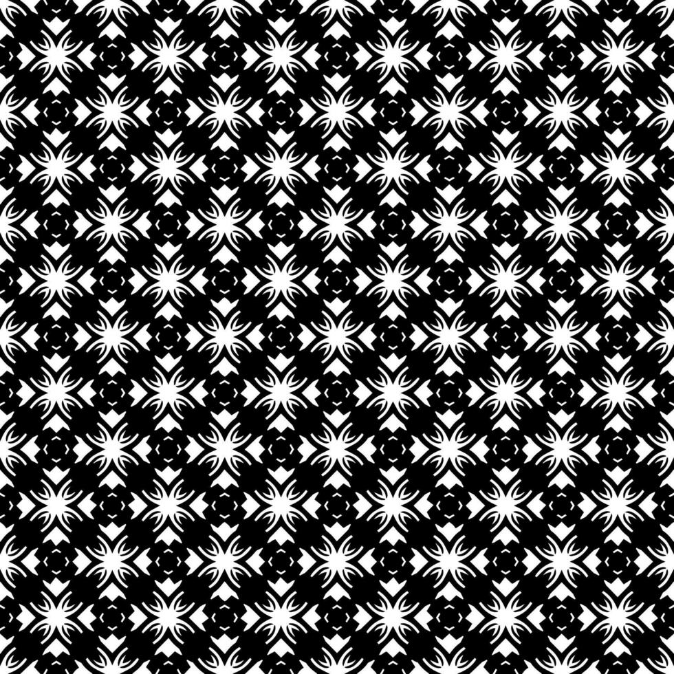 Black and white seamless pattern texture. Greyscale ornamental graphic design. vector