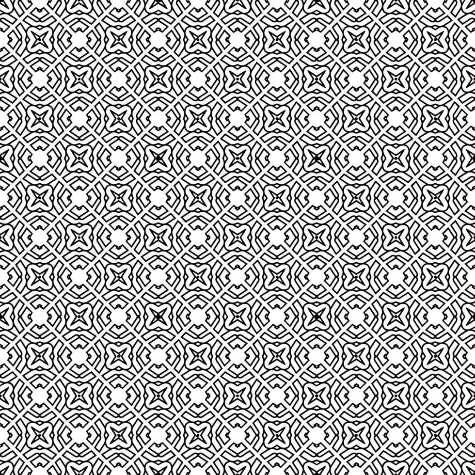 Black and white seamless pattern texture. Greyscale ornamental graphic design. vector