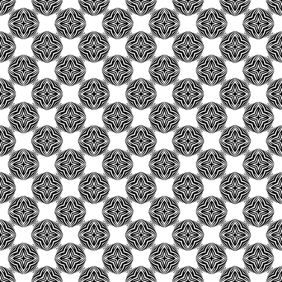 Black and white seamless pattern texture. Greyscale ornamental graphic design. vector