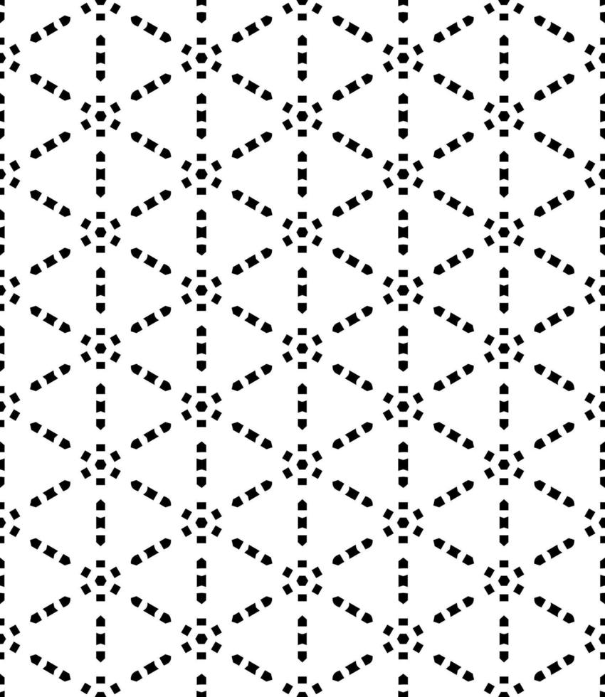 Black and white seamless abstract pattern. Background and backdrop. Grayscale ornamental design. vector