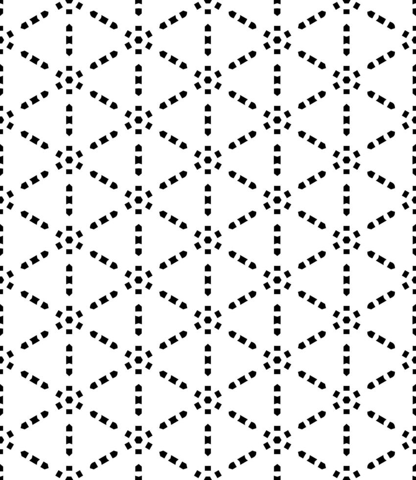 Black and white seamless abstract pattern. Background and backdrop. Grayscale ornamental design. vector