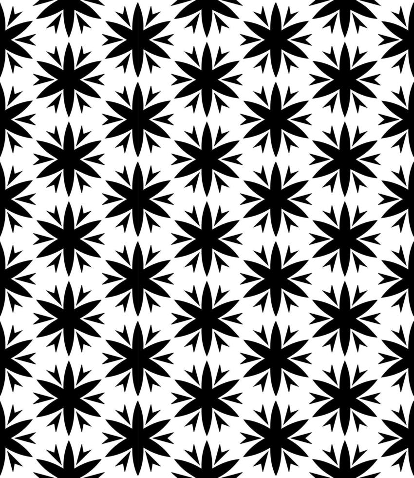 patrón abstracto sin costuras en blanco y negro. fondo y telón de fondo. diseño ornamental en escala de grises. vector