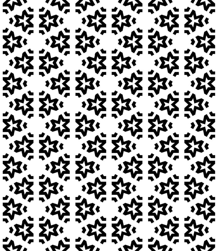 Black and white seamless abstract pattern. Background and backdrop. Grayscale ornamental design. vector