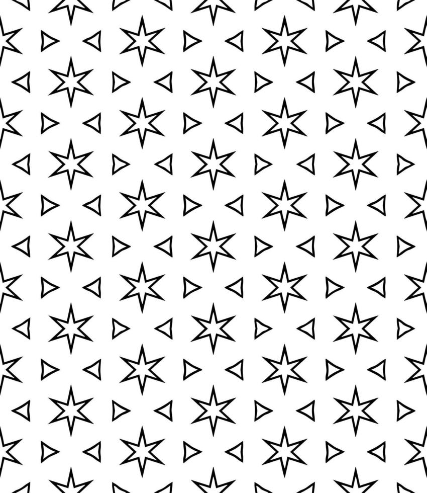 Black and white seamless abstract pattern. Background and backdrop. Grayscale ornamental design. vector