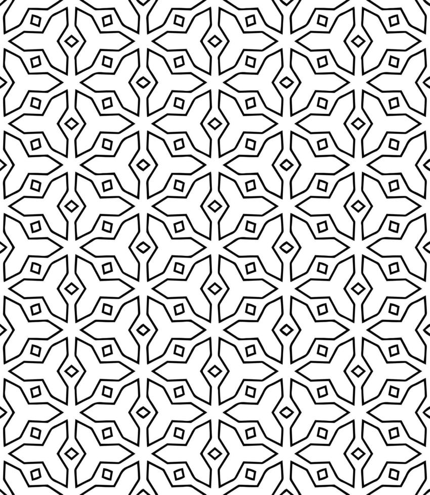 Black and white seamless abstract pattern. Background and backdrop. Grayscale ornamental design. vector