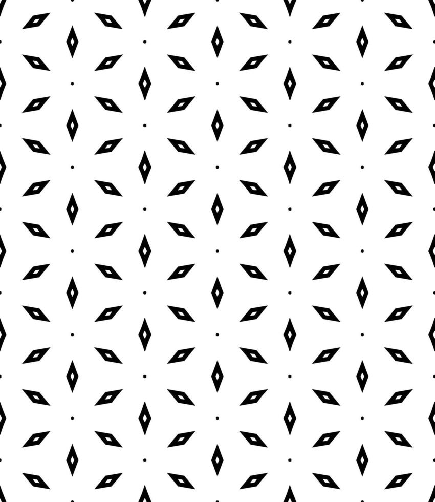 Black and white seamless abstract pattern. Background and backdrop. Grayscale ornamental design. vector