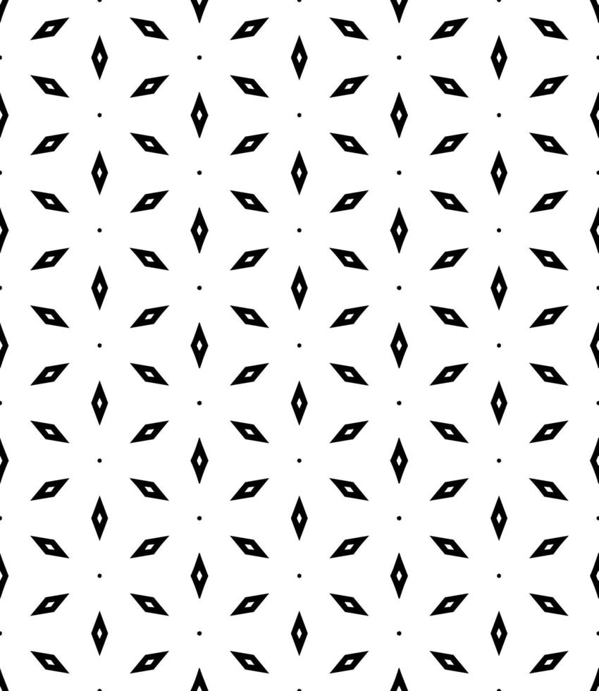 patrón abstracto sin costuras en blanco y negro. fondo y telón de fondo. diseño ornamental en escala de grises. vector