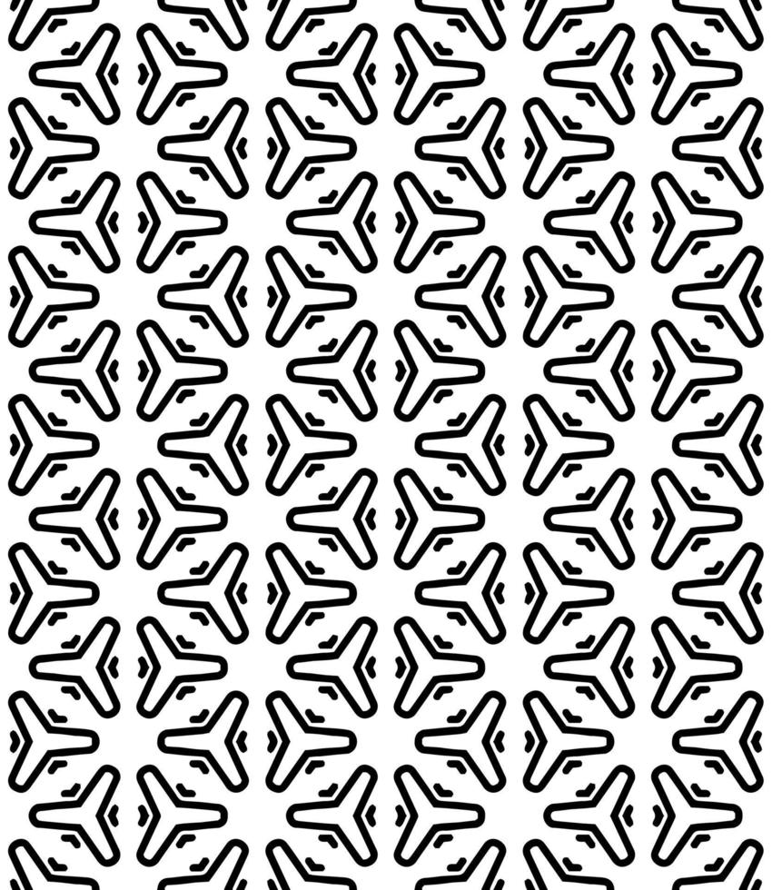 Black and white seamless abstract pattern. Background and backdrop. Grayscale ornamental design. vector