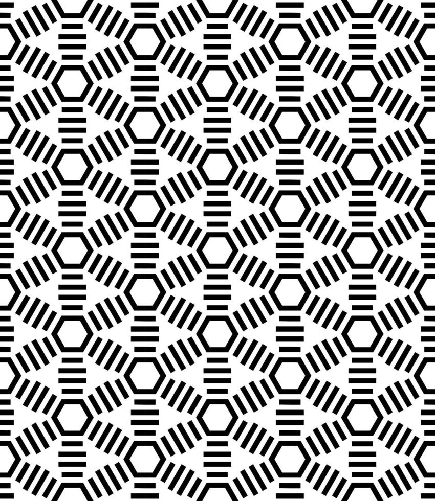 Black and white seamless abstract pattern. Background and backdrop. Grayscale ornamental design. vector