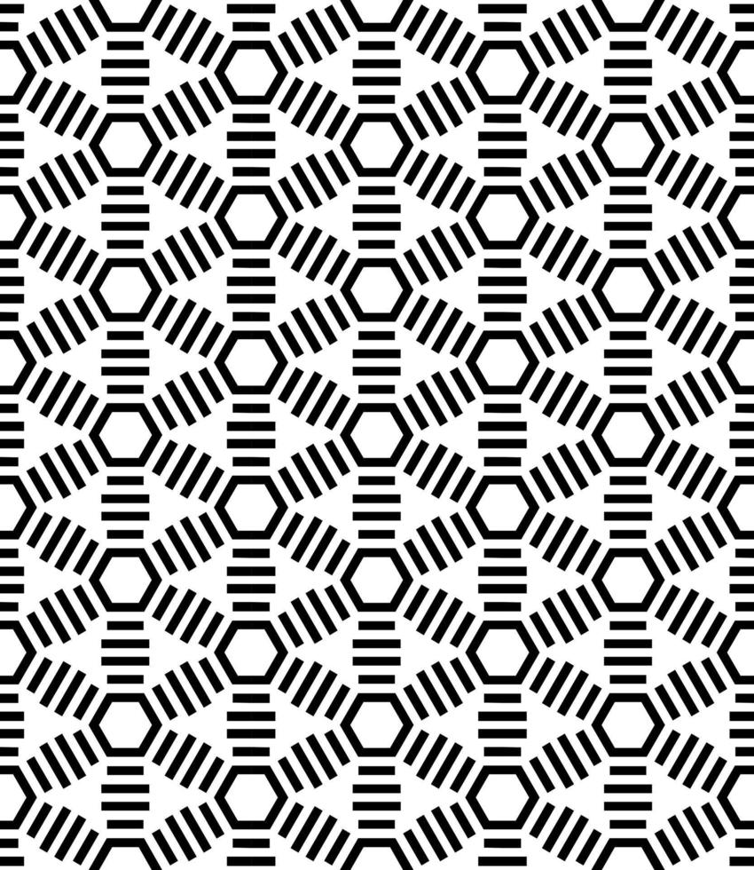 Black and white seamless abstract pattern. Background and backdrop. Grayscale ornamental design. vector