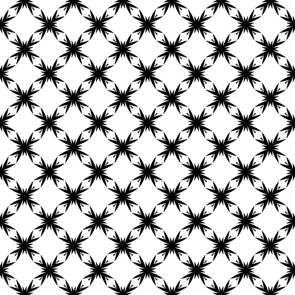 Black and white seamless pattern texture. Greyscale ornamental graphic design. vector