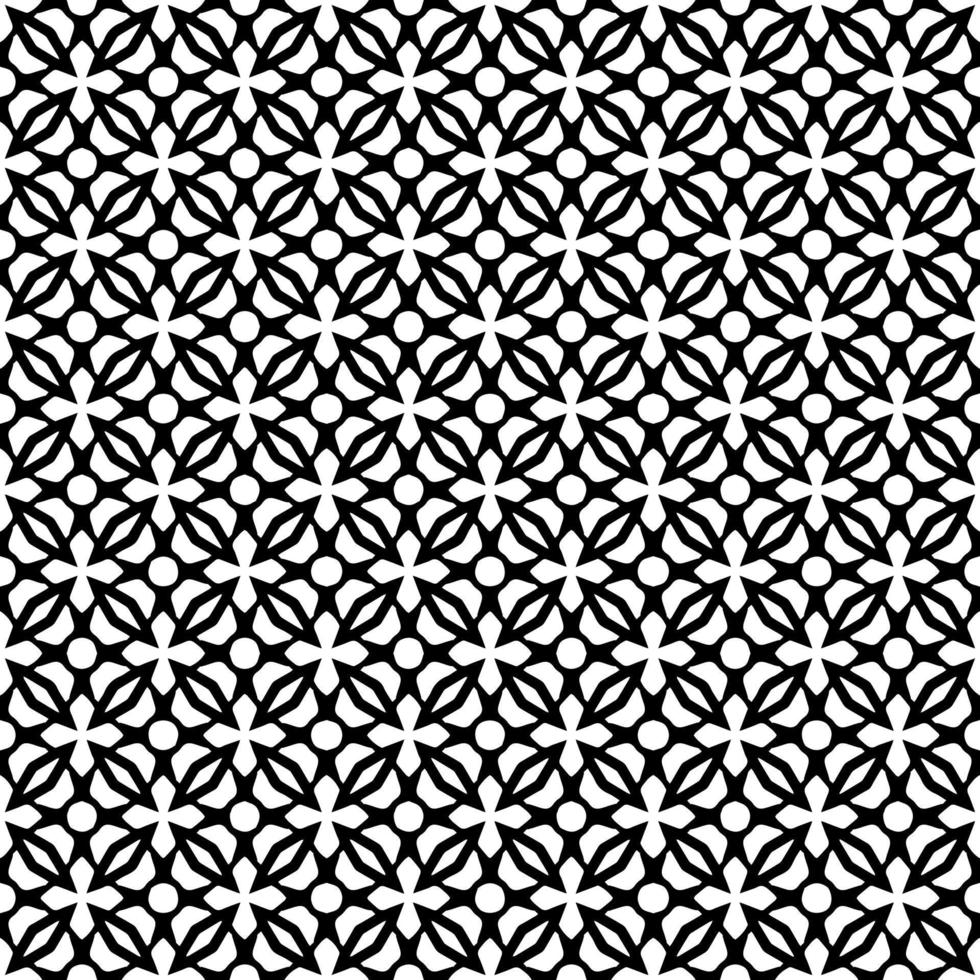Black and white seamless pattern texture. Greyscale ornamental graphic design. vector