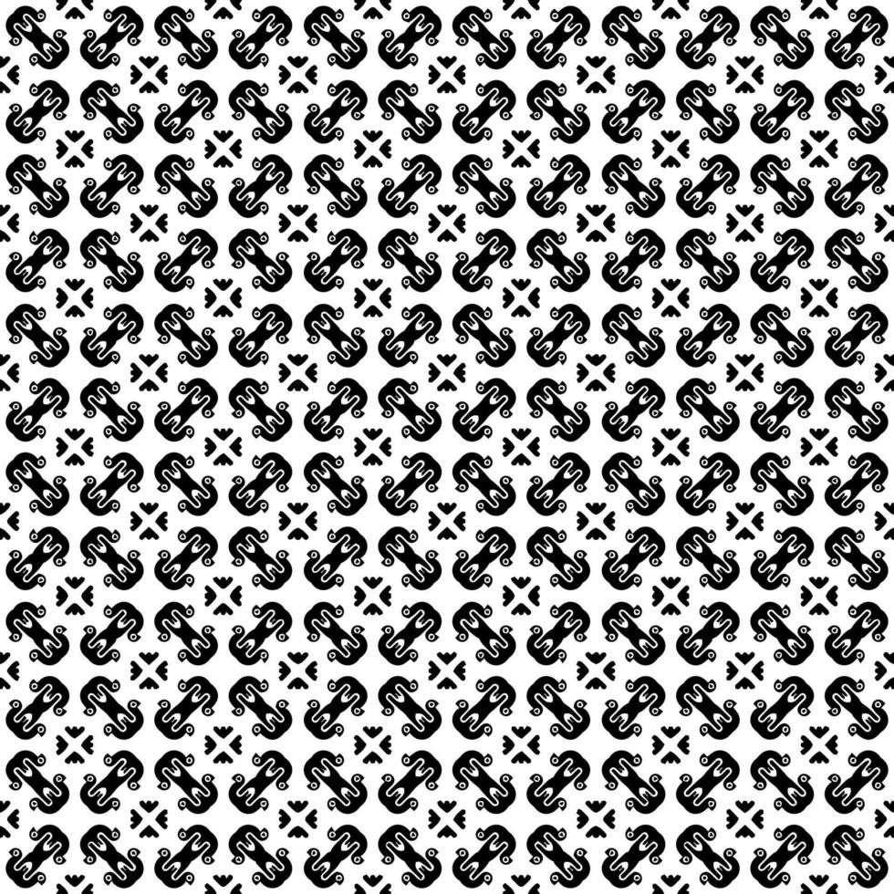 Black and white seamless pattern texture. Greyscale ornamental graphic design. vector