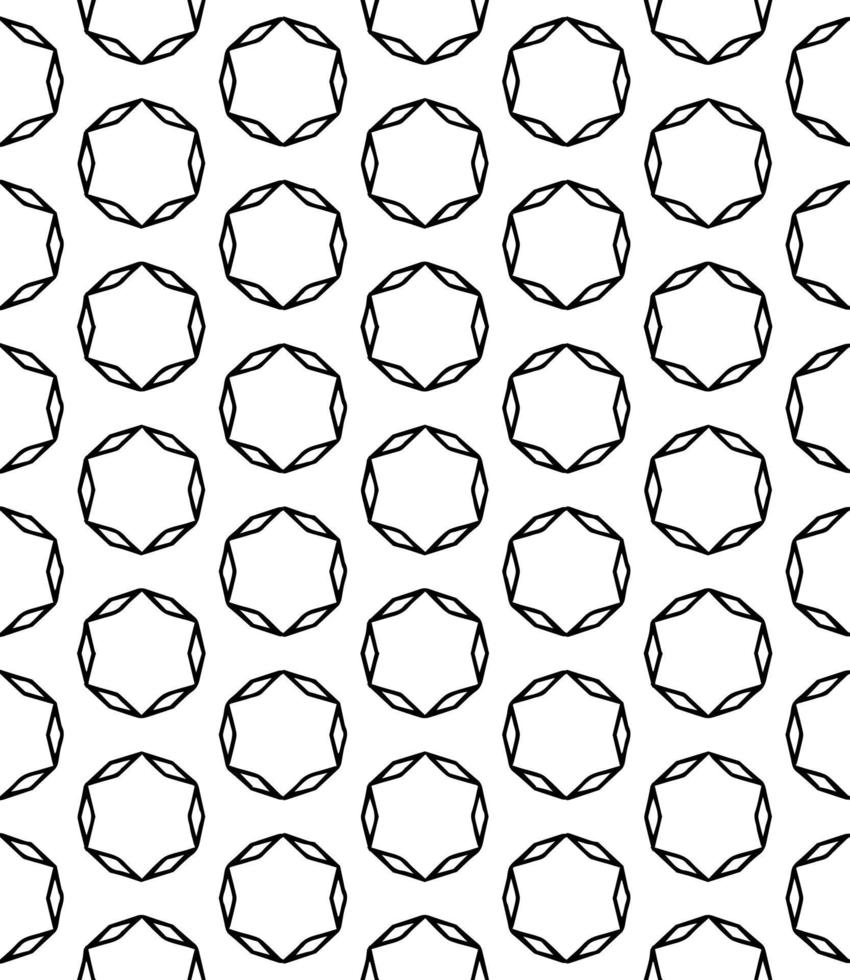 Black and white seamless abstract pattern. Background and backdrop. Grayscale ornamental design. vector
