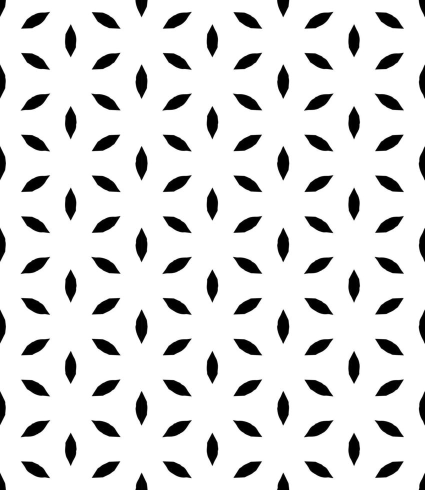 Black and white seamless abstract pattern. Background and backdrop. Grayscale ornamental design. vector
