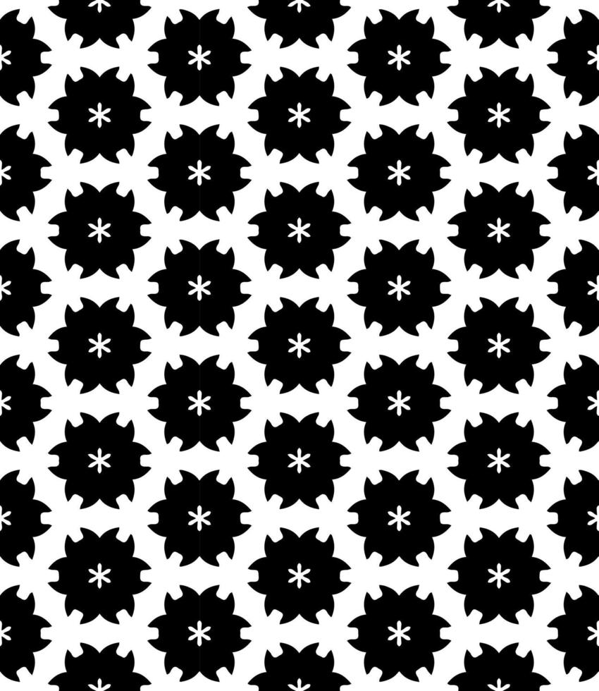 Black and white seamless abstract pattern. Background and backdrop. Grayscale ornamental design. vector