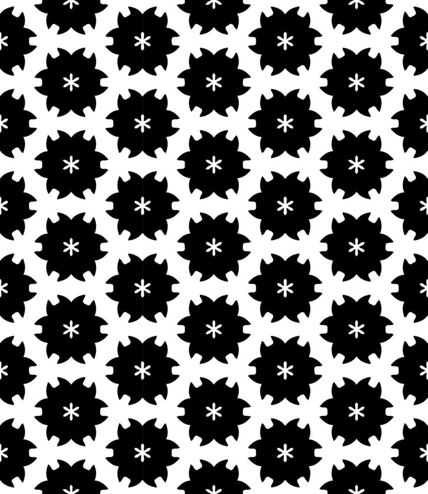 Black and white seamless abstract pattern. Background and backdrop. Grayscale ornamental design. vector