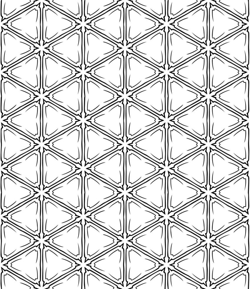 Black and white seamless abstract pattern. Background and backdrop. Grayscale ornamental design. vector