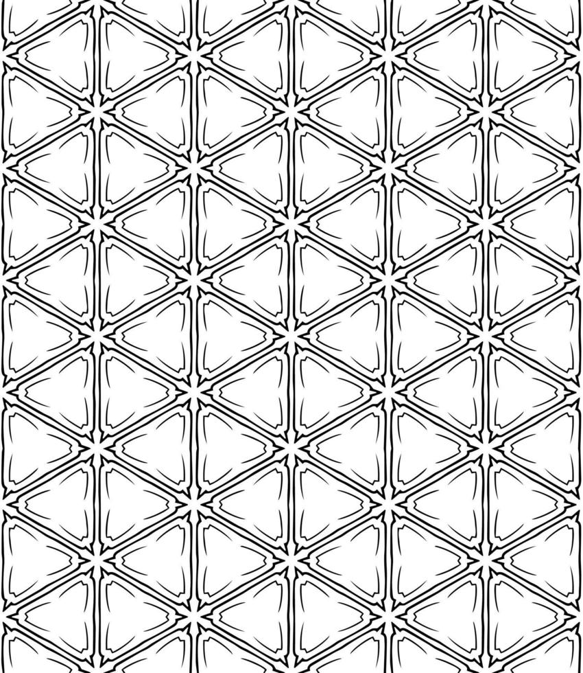 Black and white seamless abstract pattern. Background and backdrop. Grayscale ornamental design. vector