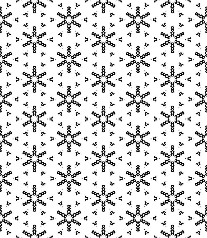 Black and white seamless abstract pattern. Background and backdrop. Grayscale ornamental design. vector