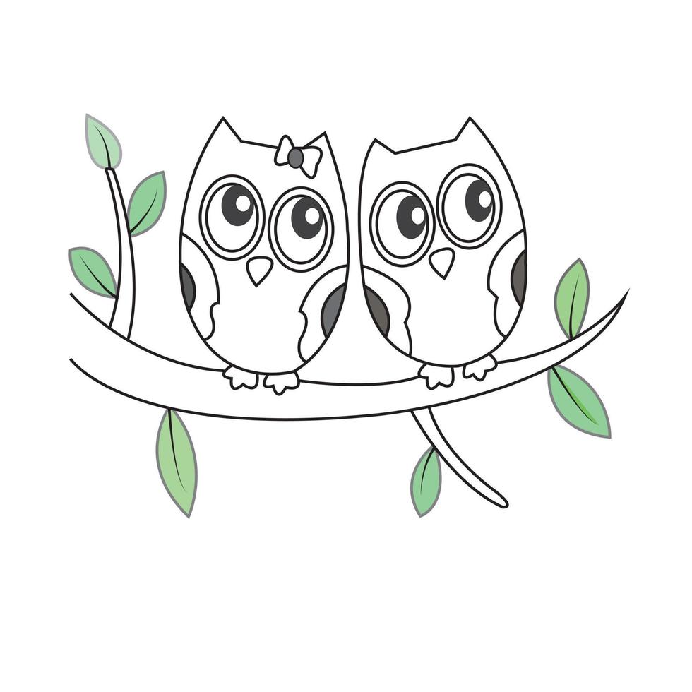 Owls vector art