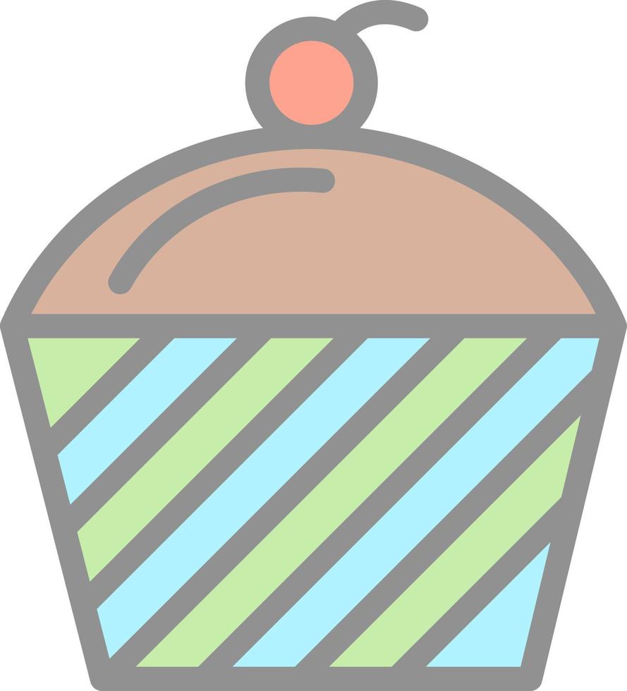 Cupcake Vector Icon Design