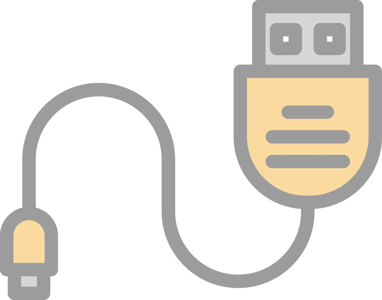 Cable Vector Icon Design