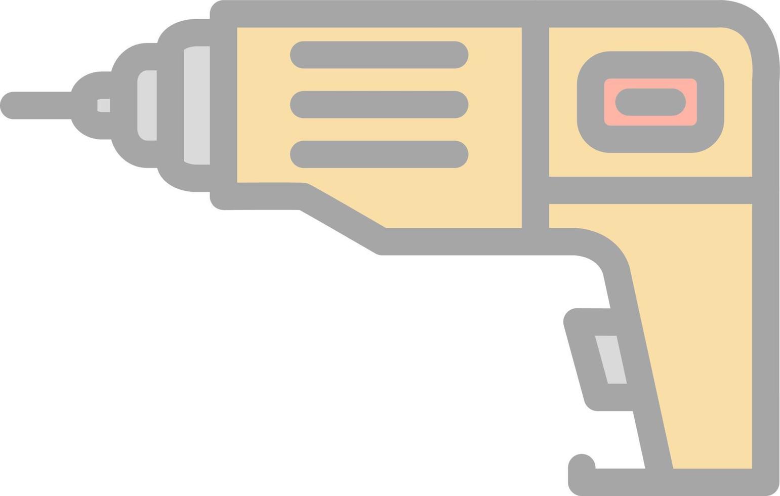Drill Machine Vector Icon Design