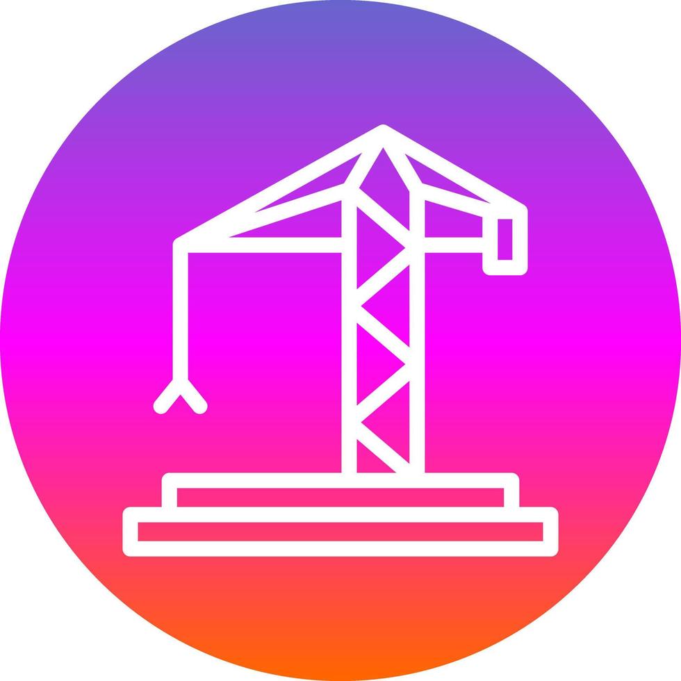 Crane Vector Icon Design