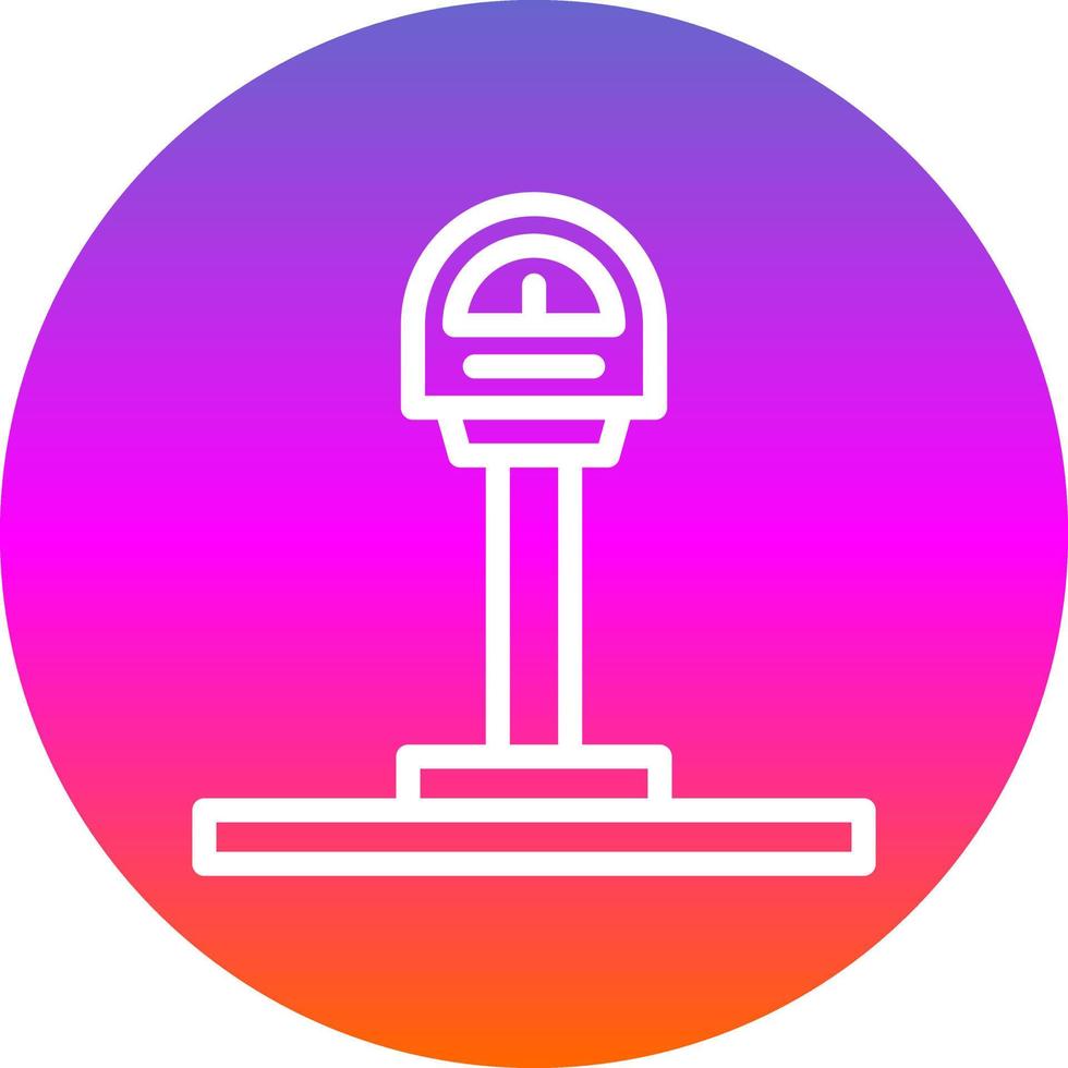 Parking Meter Vector Icon Design