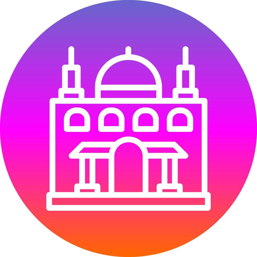 diseño de icono de vector de mezquita